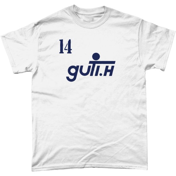 Guti '01 T-shirt in action.