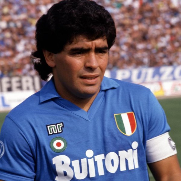 Maradona in action.