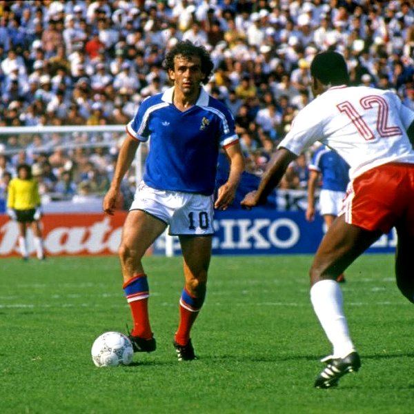 Platini in action.